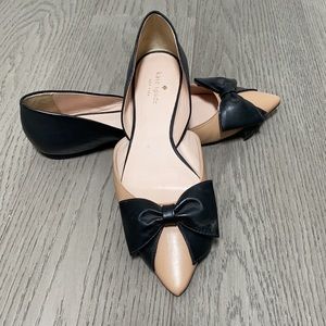 Kate Spade 9M Bow General D’Orsay Flats